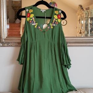 Jodifl embroidered coldshoulder dress